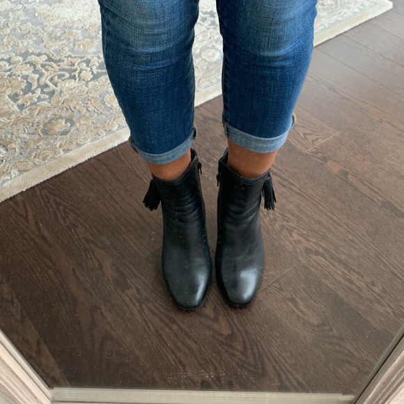 Leather HUSH PUPPIES Ankle boots size 7 - Picture 10 of 11